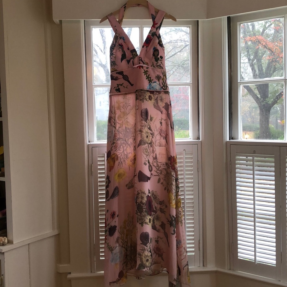 New, with tags, georgette long dress, size P